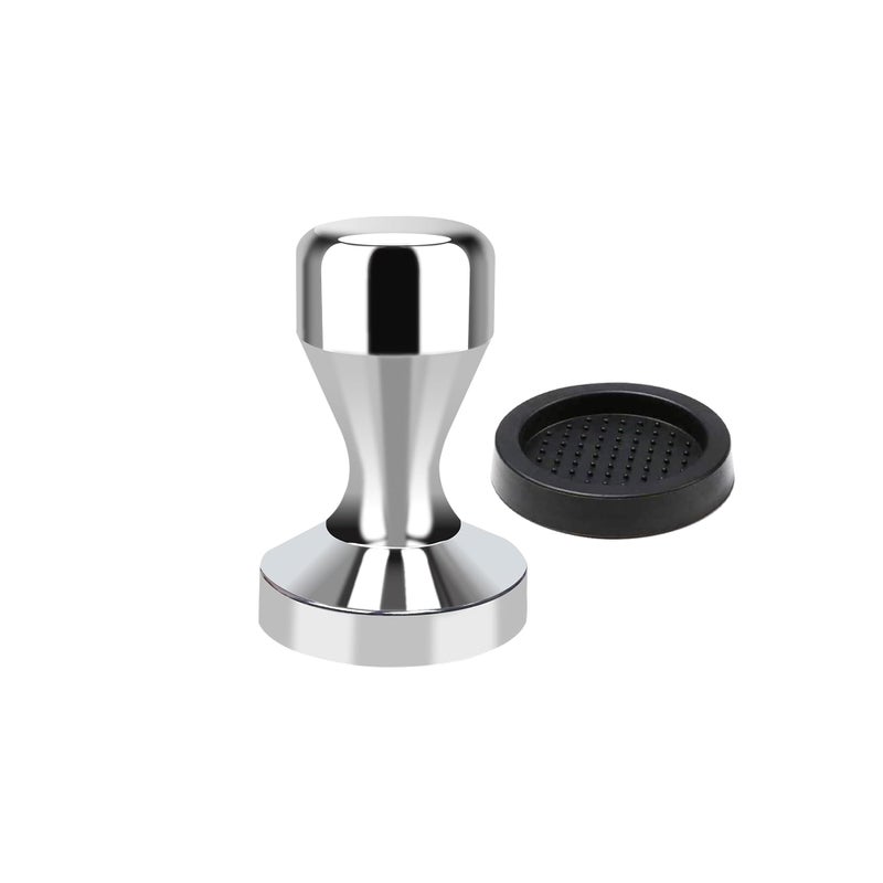 OlBuWa Coffee Tamper 49mm - Espresso Coffee Press with Silicone Tamper Mat for Home & CafÃ© - Image 1